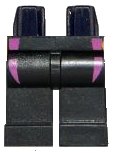 LEGO onderdeel Hips and Legs with Dark Pink Wetsuit Lines Pattern (970c00pb0102)