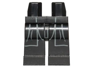 LEGO onderdeel Hips and Legs with SW Sith Robe Pattern (Darth Vader) (970c00pb0344)