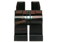 LEGO part Hips and Legs with SW Gunbelt, Belt on Hips and Dark Gold Buckle Pattern 970c00pb0446