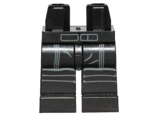 LEGO onderdeel Hips and Legs with SW First Order TIE Fighter Pilot Pattern (970c00pb0462)