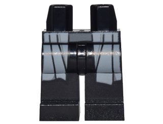 LEGO part Hips and Legs with Light Bluish Gray Trench Coat Pattern (970c00pb0590)