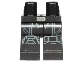 LEGO onderdeel Hips and Legs with SW Imperial Death Trooper Armor Pattern (970c00pb0598)