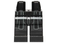 LEGO part Hips and Legs with Light Bluish Gray Robe End Outlines and Silver Vertical Stripes Pattern 970c00pb1144