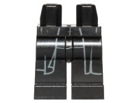 LEGO part Hips and Legs with Dark Bluish Gray Long Coattails and Shirt Tail Outline Pattern 970c00pb1262