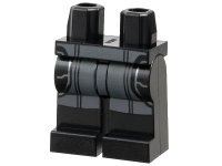 LEGO part Hips and Legs with SW Inquisitor Dark Bluish Gray Robe Pattern 970c00pb1468