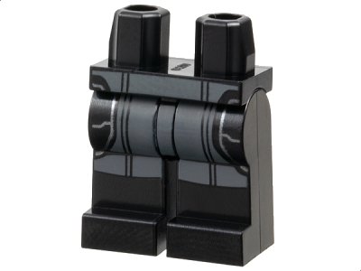 LEGO onderdeel Hips and Legs with SW Inquisitor Dark Bluish Gray Robe Pattern (970c00pb1468)