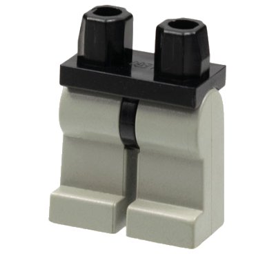 LEGO part Hips and Light Gray Legs (970c09)