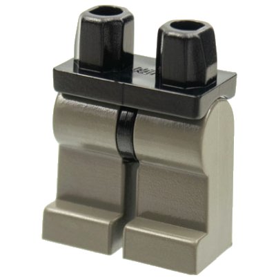 LEGO part Hips and Dark Gray Legs (970c10)