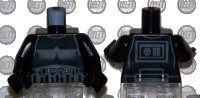 LEGO onderdeel Torso SW Armor Shadow Trooper Pattern / Black Arms / Black Hands 973pb0444c01