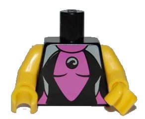 LEGO onderdeel Torso Female Wetsuit Pattern / Yellow Arms / Yellow Hands (973pb0842c01)