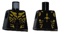 LEGO onderdeel Torso SW Savage Opress Pattern 973pb0961