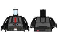 LEGO onderdeel Torso SW Armor Sith Trooper Pattern / Black Arms / Black Hands 973pb1251c01