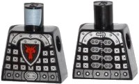 LEGO onderdeel Torso Castle Dragon Knight Scale Mail with Dragon Shield and Shoulder Armor Front and Back Pattern 973pb1508