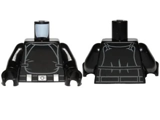 LEGO onderdeel Torso SW Imperial Gunner Jumpsuit Pattern / Black Arms / Black Hands (973pb1565c01)