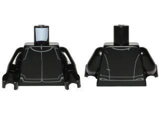 LEGO onderdeel Torso SW First Order Crew Member Uniform Pattern / Black Arms / Black Hands (973pb2134c01)