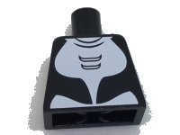 LEGO part Torso Orca with White Ventral Patch Pattern 973pb2561