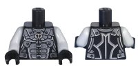 LEGO onderdeel Torso Ninjago Dark Bluish Gray Armor with Wolf Head Emblem Pattern / Light Bluish Gray Arms / Black Hands 973pb2661c01
