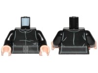 LEGO onderdeel Torso SW Kylo Ren Tattered Robe Pattern / Black Arms / Light Nougat Hands 973pb3481c01