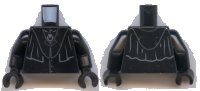 LEGO onderdeel Torso Harry Potter Robe with Collar Pattern / Black Arms / Black Hands 973pb3620c01