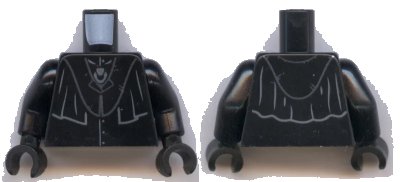 LEGO onderdeel Torso Harry Potter Robe with Collar Pattern / Black Arms / Black Hands (973pb3620c01)