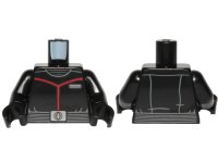 LEGO part Torso SW Sith Fleet Officer Pattern / Black Arms / Black Hands 973pb3814c01