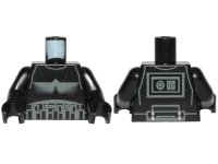 LEGO onderdeel Torso SW Armor Shadow Trooper, Short Line on Back Pattern / Black Arms / Black Hands 973pb3815c01