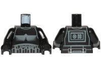 LEGO onderdeel Torso SW Armor Shadow Trooper, Long Line on Back Pattern / Black Arms / Black Hands 973pb3816c01