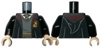 LEGO part Torso Hogwarts Robe Open with Gryffindor Crest, Sweater, Shirt and Tie Pattern / Black Arms / Light Nougat Hands 973pb4303c01