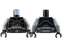 LEGO part Torso SW Armor Plates, Lights and Belt with Silver Buckle Pattern (Inquisitor Fifth Brother) / Dark Bluish Gray Arms / Black Hands 973pb5100c01