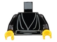 LEGO part Torso SW Jedi Robe, Waist Sash Pattern / Black Arms / Yellow Hands 973ps2c01