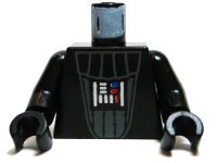 LEGO part Torso SW Darth Vader Pattern / Black Arms / Black Hands 973ps7c01