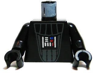 LEGO onderdeel Torso SW Darth Vader Pattern / Black Arms / Black Hands (973ps7c01)