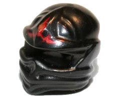 LEGO onderdeel Minifigure, Headgear Ninjago Wrap with Red Energy Pattern (98133pb04)