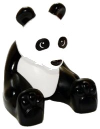 LEGO part Duplo Panda Adult, Sitting, Eyes Round 98232c01pb02