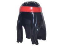 LEGO part Minifigure, Hair Long with Red Headband Pattern 99248pb02
