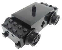 LEGO part Electric, Train Motor 12V with Wheels Type I with 2 Round Contact Holes bb0012va