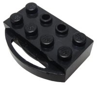 LEGO onderdeel Train Brick 2 x 4 with Holder for Sliding Wheel Block bb0036