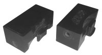 LEGO part Train Brick 2 x 4 x 1 1/3 Sliding Block with Wheels Holder bb0037