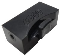 LEGO onderdeel Train Brick 2 x 4 x 1 1/3 Sliding Block with Wheels Holder, Type b with Ledge bb0037b