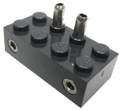 LEGO onderdeel Electric, Train 4.5V On/Off Switch Brick 2 x 4 (bb0097)