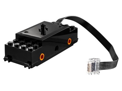 LEGO onderdeel Electric, Train Motor 9V RC Train with Integrated Powered Up Attachment, Orange Wheel Holders (bb0896c01)