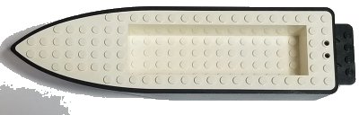 LEGO onderdeel Boat, Hull Unitary 24 x 6 x 3 (bfloat1c01)