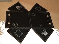 LEGO part Cloth Tent, Adventurers Pattern tent