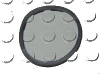 LEGO part Rubber Band Medium (Square Cross Section) Thin Cut x137