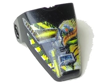 LEGO onderdeel Technic Throwbot Visor with Blaster Mecha / Animal Pattern (x209pb01)