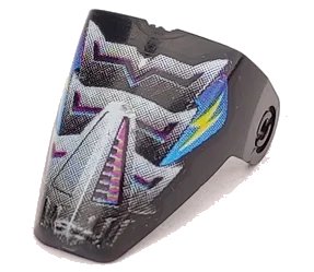 LEGO onderdeel Technic Throwbot Visor with Spark Pattern (x209pb05)