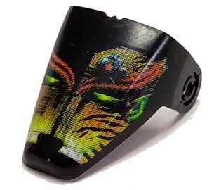 LEGO onderdeel Technic Throwbot Visor with Amazon / Jungle Pattern (x209pb07)