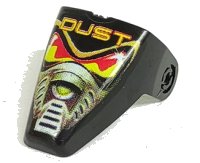LEGO part Technic Throwbot Visor with 'DUST' Pattern x209pw1