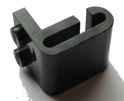 LEGO onderdeel Plate, Modified 1 x 2 with Steam Engine Cylinder, Round Surfaces (x461)