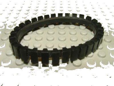 LEGO onderdeel Tread with 30 Treads Small Wedge-Shaped (x486a)